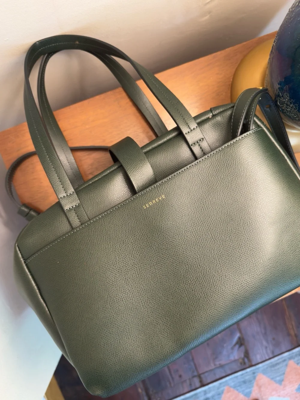 Senreve Bags | Senreve Leather Doctor Bag in Elegant Green